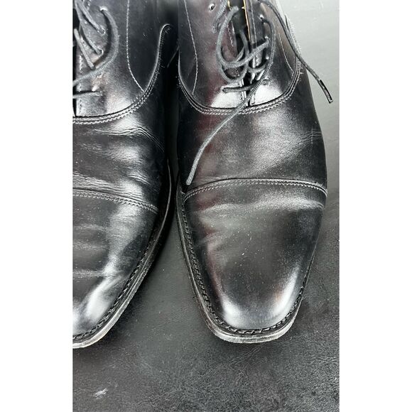 Allen Edmonds Soho Black Soho Cap Toe Lace Up Balmoral Size 8 1/2 - Picture 9 of 16